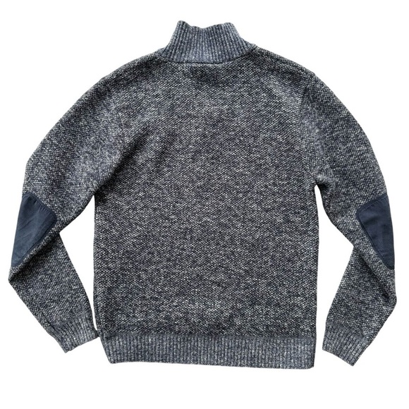 Stylish Button-Up Sweater Stand Collar Blue Mix - Picture 8 of 15